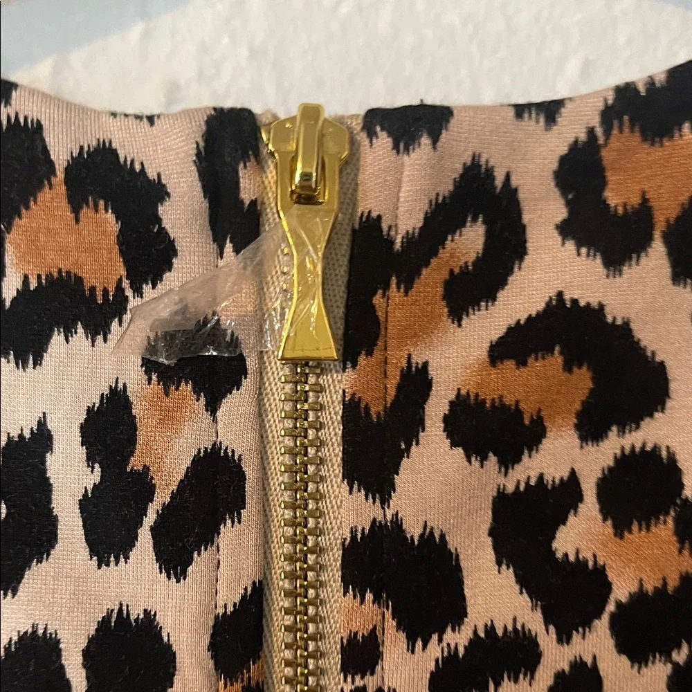 Kate Spade Leopard Print Dress with Red Flower - Picture 8 of 8